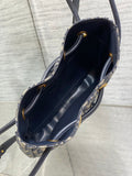 Blue Oblique Nolita Gold Handle, Detachable Strap & Casual Basket