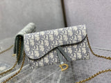 Dreamy Gray 2-in-1 Chain Bag Versatile Clutch & Coin Purse Included