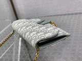 Dreamy Gray 2-in-1 Chain Bag Versatile Clutch & Coin Purse Included