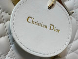 D-joy New Small Two Straps, Diamond Lattice & Soft Sheepskin