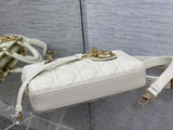 D-joy New Small Two Straps, Diamond Lattice & Soft Sheepskin