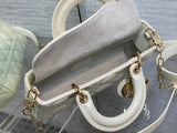 D-joy New Small Two Straps, Diamond Lattice & Soft Sheepskin
