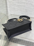 Book Tote Mini Imported Calfskin, Rattan Lattice & Summer-Ready