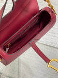 Burgundy CD Saddle Large Detachable Strap, Trending & Money-Saving