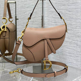 Palm Print Saddle Adjustable Strap, Nude Pink & Hot Style