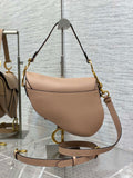 Palm Print Saddle Adjustable Strap, Nude Pink & Hot Style