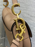 Palm Print Saddle Adjustable Strap, Nude Pink & Hot Style