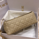 New Caro Medium Ivory Leather, Rattan Quilt & Detachable Strap