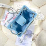 Caviar Calfskin Pearl Crush Gold Ball Phone Clutch With Chain 99098