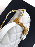 Fall-Winter 2025/26 Mini Flap Bag with Top Handle White