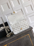 Fall-Winter 2025/26 Mini Flap Bag with Top Handle White