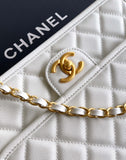 Fall-Winter 2025/26 Mini Flap Bag with Top Handle White