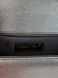 Boy Flap Bag With Handle Grained Shiny Calfskin A94805